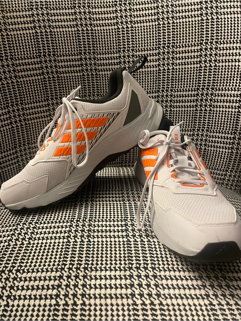 Adidas Tracefinder Trail Dash Grey Semi Impact Orange Size 12